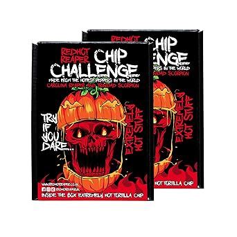 Amazon Red Hot Reaper 2pack Challenge Hottest Chip Halloween Carolina Reaper Spicy