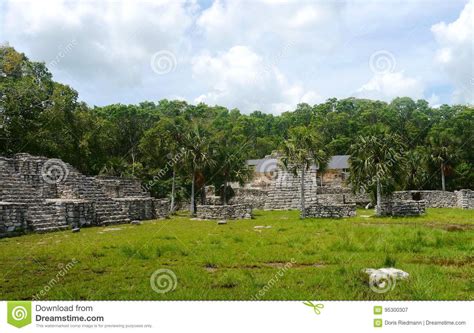 Xcambo Mayan Ruins Pyramide Culture Mexico Yucatan Stock Image Image