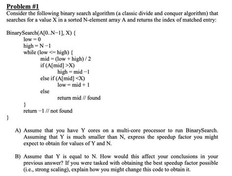 Solved Roblem 1 Consider The Following Binary Search Chegg