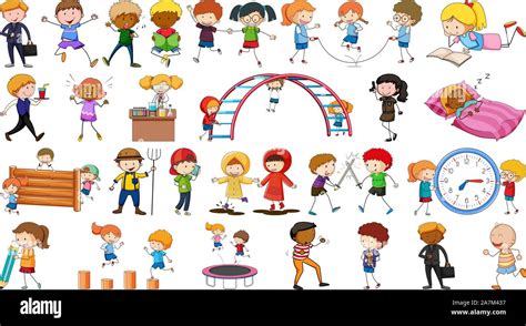 Group of simple characters illustration Stock Vector Image & Art - Alamy