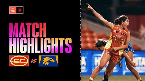 Gold Coast Suns V West Coast Eagles Highlights Round 2 S7 Aflw