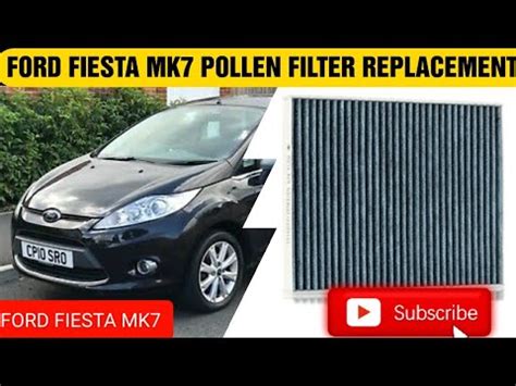 How To Replace The Pollen Filter On Ford Fiesta Mk Youtube