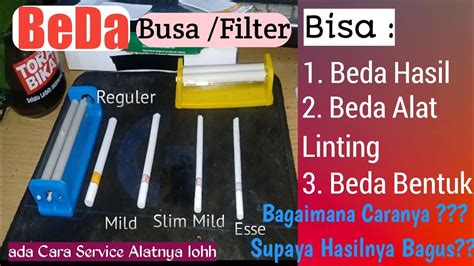 Perbedaan Busa Filter Rokok Tingwe Dan Cara Pakainya Serta Cara Ganti