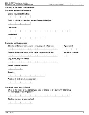 Fillable Online Osap Gov On Caosapsecuritywebpublicosap Application