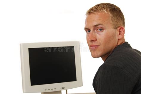 Businessman Looking Over His Shoulder Stock Photo Image Of