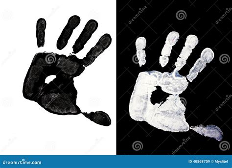 imprint hands stock image image  detail graphic black