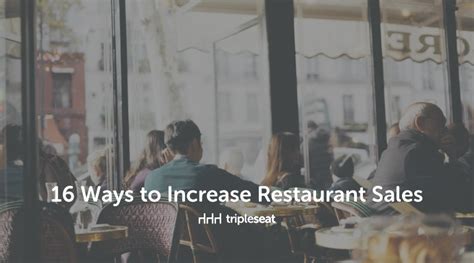 How To Increase Restaurant Sales 16 Tips And Tricks