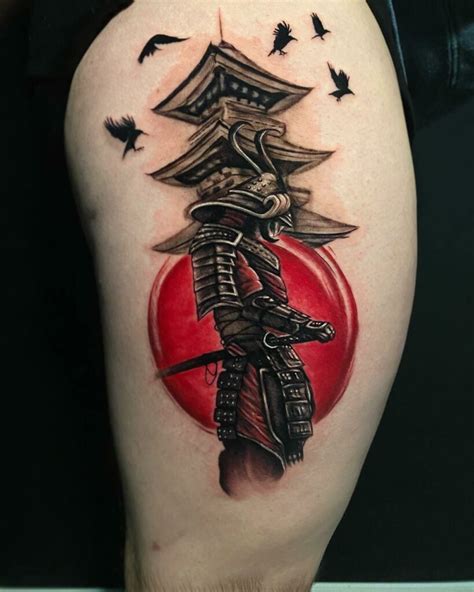 Samurai Tattoo Leg