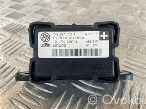 7H0907652A Volkswagen Golf V ESP Acceleration Yaw Rate Sensor 13 00