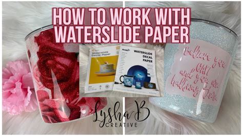 How To Work With Waterslide Paper Hiipoo Clear Waterslide Koala White