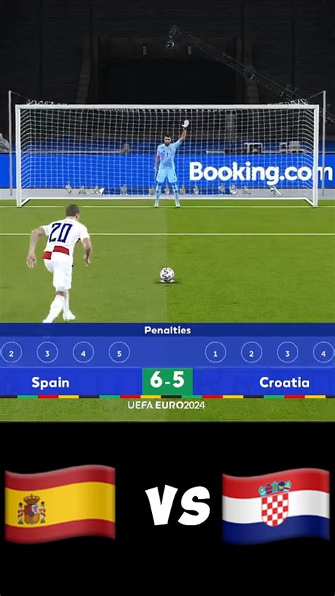 Efootball 24 Spain Vs Croatia Penalty Shootout Euro 24 Efootball24 Pes2021 Youtube