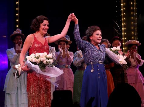 First Look Lea Michele And Tovah Feldshuh Take First Bows In Funny