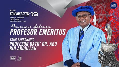 VIDEO ANUGERAH PROFESOR EMERiTUS PROFESOR DATO DR ABU BIN ABDULLAH