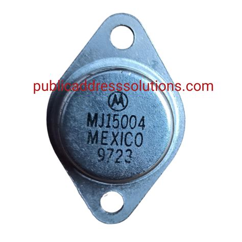 Transistor Mj15004 Ahuja Original Spares Publicaddresssolutions