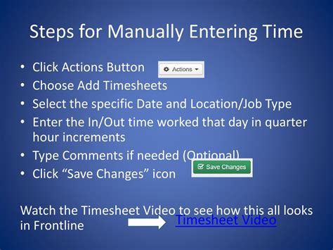 How To Create A Manual Timesheet And Submit For Approval Ppt Download