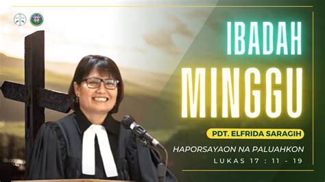 LIVE Ibadah Minggu 09 Oktober 2022 Pdt Elfrida Saragih YouTube