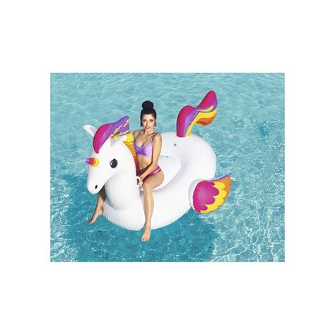 41113 Bouée gonflable géante en forme de licorne BESTWAY 224 x 164 cm