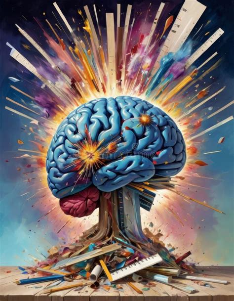 Exploding Creativity Brain Stock Image Image Of Imagination