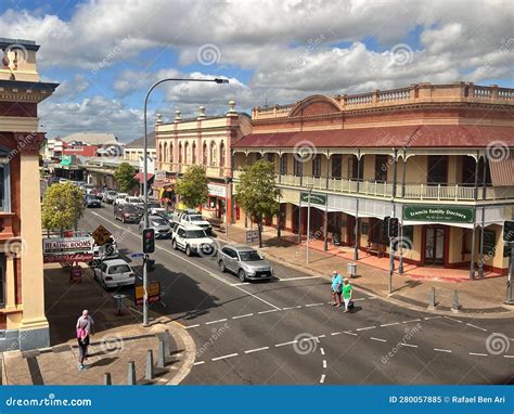 Aerial Landscape View Of Maryborough Queensland Australia Editorial