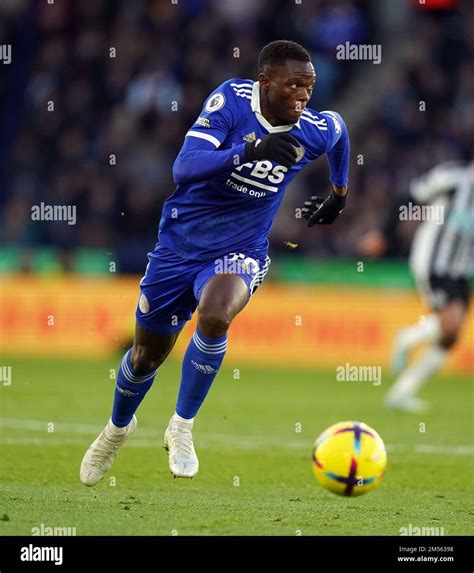 Leicester Citys Patson Daka During The Premier League Match At The