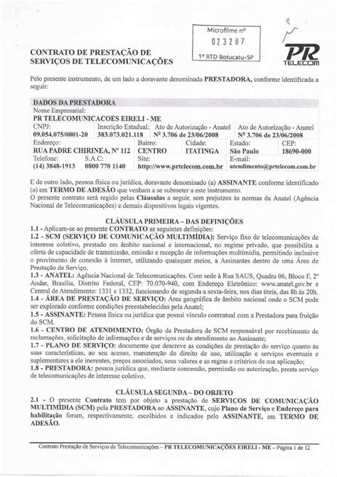 Pdf Contrato Scm Pr Telecom · 2018 03 21 · 4116 De Receber O