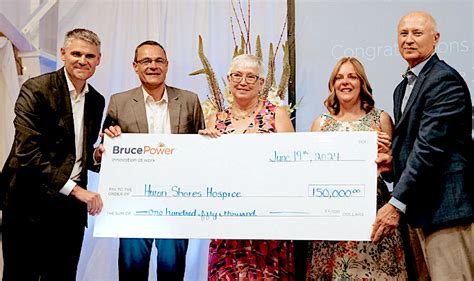 Bruce Power President And Ceo Presents A Fitting Retirement Send Off For Local Hospice Care