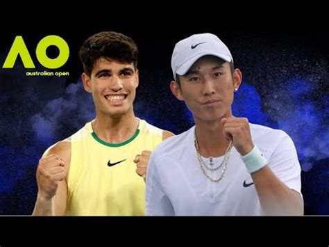 Juncheng Shang Vs Carlos Alcaraz Australian Open 2024 YouTube