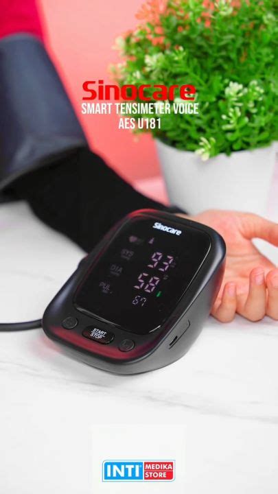 SINOCARE Tensimeter Digital Otomatis Layar LED Suara AES U181