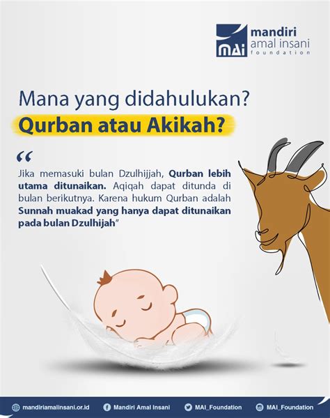 Mana Yang Didahulukan Qurban Atau Akikah Badan Amil Zakat Mai