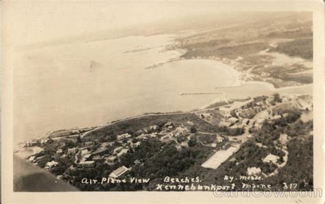 View of Town and Beaches Kennebunkport, ME Postcard