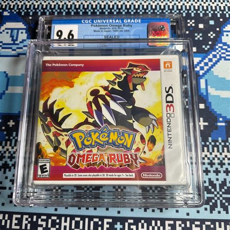 Pokémon Omega Ruby Nintendo 3DS Factory Sealed CGC 9 6 A Y Folds WATA