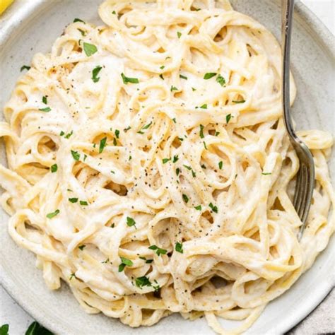 Creamy Lemon Garlic Sauce (Vegan/Whole30) - Eat the Gains