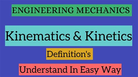 KINEMATICS AND KINETICS YouTube