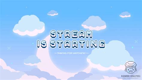 Cute 4 Animated Twitch Stream Screens 8bit Pixel Art Offline Etsy Be