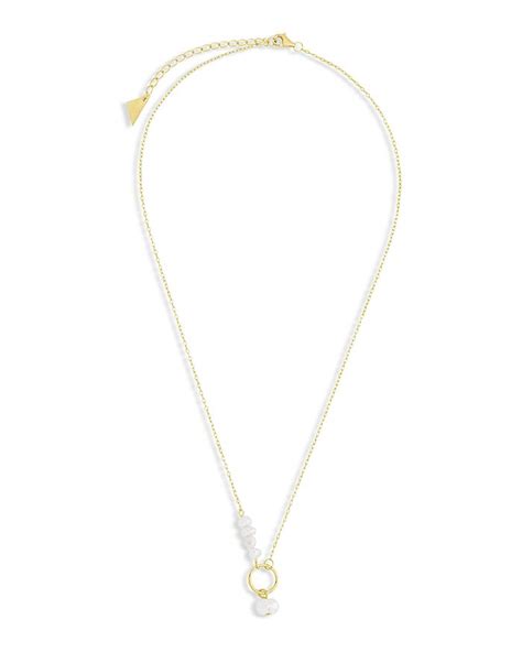 Sterling Forever Greta Cultured Freshwater Pearl Circle Pendant