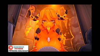 THE HOTTEST BIG ASS GIRL TITSJOB POW HENTAI ANIMATED K FPS XVIDEOS