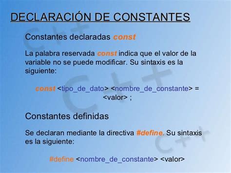 Variables Y Constantes En C