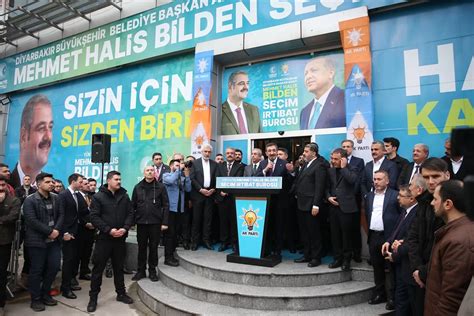 Cumhurbaşkanı Yardımcısı Yılmaz Diyarbakır da AK Parti Seçim Bürosu