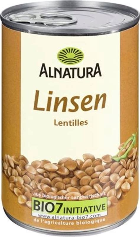 Alnatura Lentejas Bio En Lata 400 g Piccantino Tienda Online España