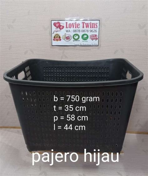 Jual Keranjang Laundry Jumbo Besar Happy Plastik Baju Pajero Gagang