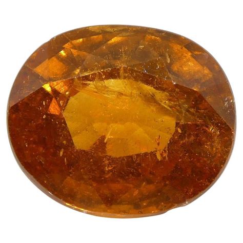 Ct Oval Fanta Orange Spessartite Spessartine Garnet For Sale At Stdibs