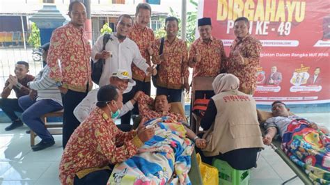 Peringati Hut Ppni Ke Ppni Bireuen Gelar Aksi Donor Darah