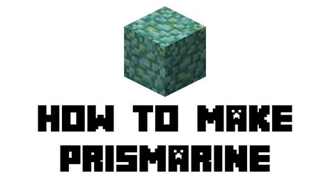 Minecraft Survival: How to Make Prismarine - YouTube