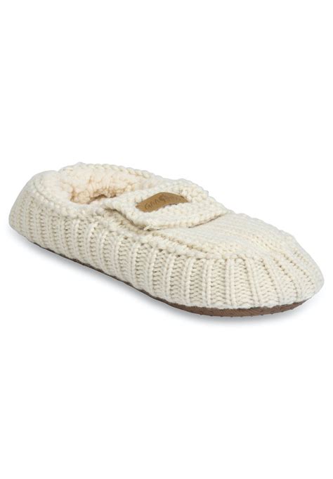 Gaahuu Women S Textured Knit Moccasin Slipper Artofit