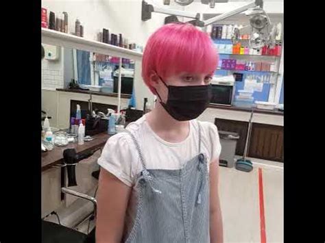 Детское окрашивание волос в яркие цвета - YouTube