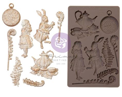 Lost In Wonderland Following Alice Redesign Decor Mold Polymer Clay