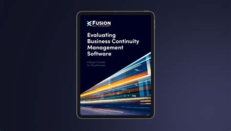 Evaluating Business Continuity Management Software Fusion