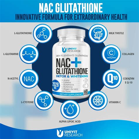 Nac Glutathione Skin Whitening Bleaching Anti Agin Acne Scar And Dark