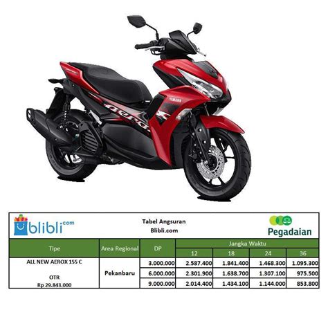 Jual Pegadaian Dp Yamaha All New Aerox 155 Connected Version Sepeda