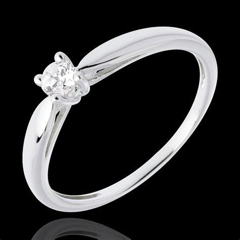 Solitaire Roseau Or Blanc Carats Carat Bijoux Edenly